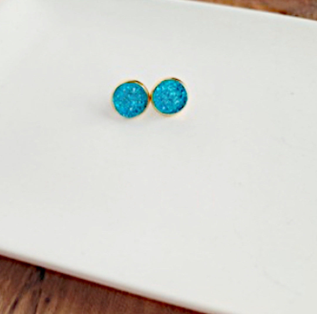 Druzy Stud Earrings - Boho Soho