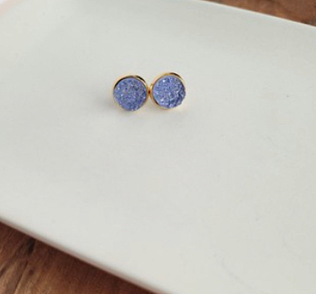 Druzy Stud Earrings - Boho Soho