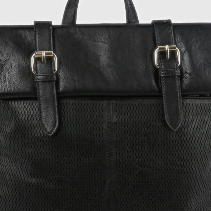 Laser Cut Buckle Fold Over Backpack - Boho Soho