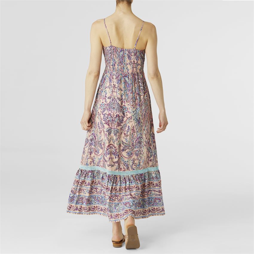 COCO + CARMEN Nixi Printed Ruffle Bottom Dress - Boho Soho