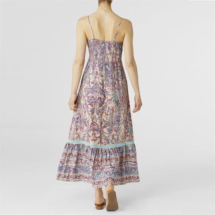 COCO + CARMEN Nixi Printed Ruffle Bottom Dress - Boho Soho