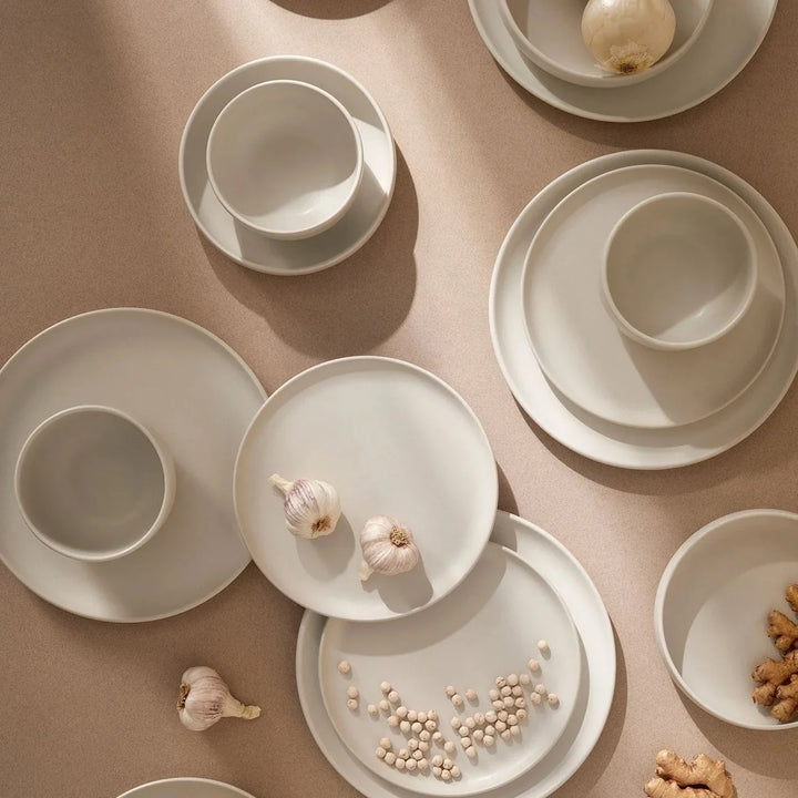 Gharyan Tunisian Side Plate Set of 4 - Matte White