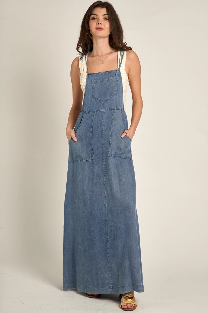 ralph lauren dress denim Pacific Blue Chambray Woven Collared Long Sleeve Shirt Dress main image 0