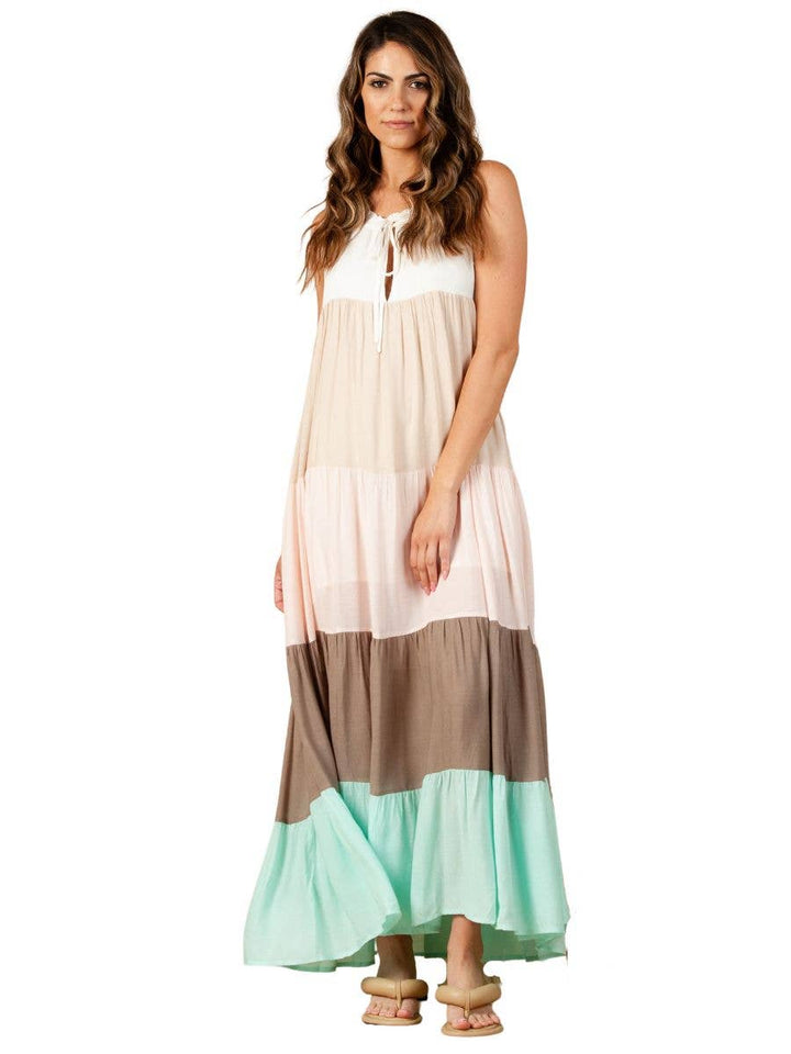 Lucca Couture JUBILEE COLORBLOCK MAXI DRESS - Boho Soho