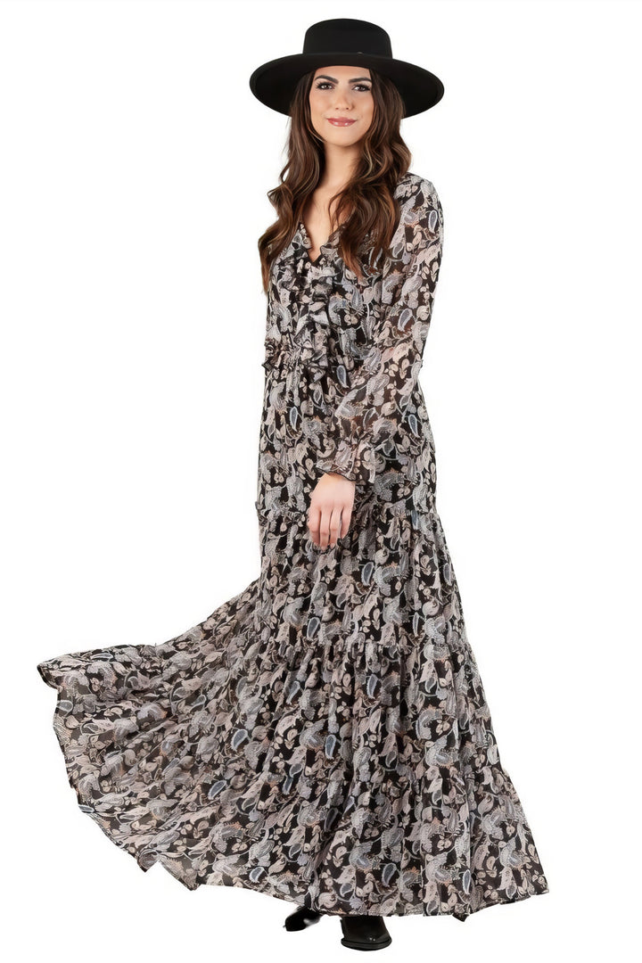Lucca Couture Boho Canyons Cutout Maxi Dress - Boho Soho