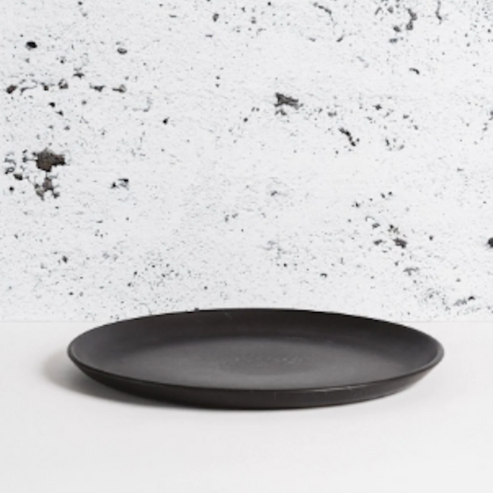 Gharyan Tunisian Dinner Plate Set of 4 - Matte Black