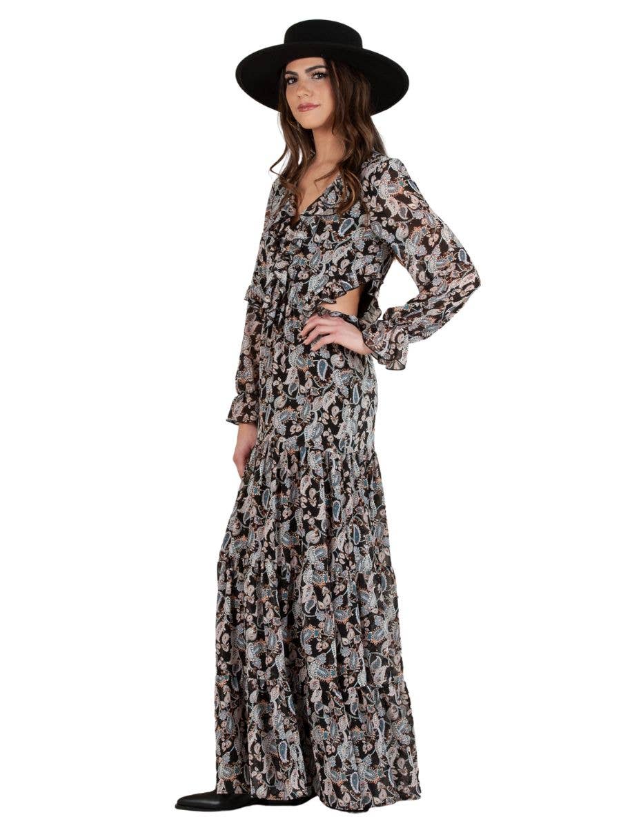 Lucca Couture Boho Canyons Cutout Maxi Dress - Boho Soho