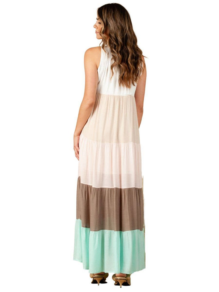 Lucca Couture JUBILEE COLORBLOCK MAXI DRESS - Boho Soho