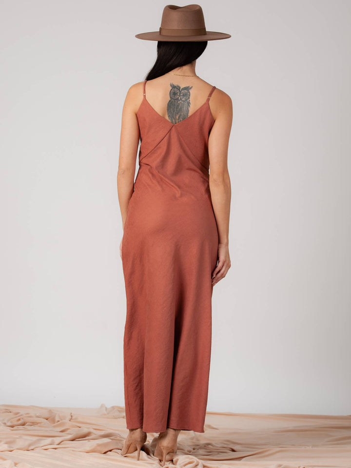 Lucca Couture JENN SEAM DETAILED SLIP DRESS-PALE GERANIUM - Boho Soho