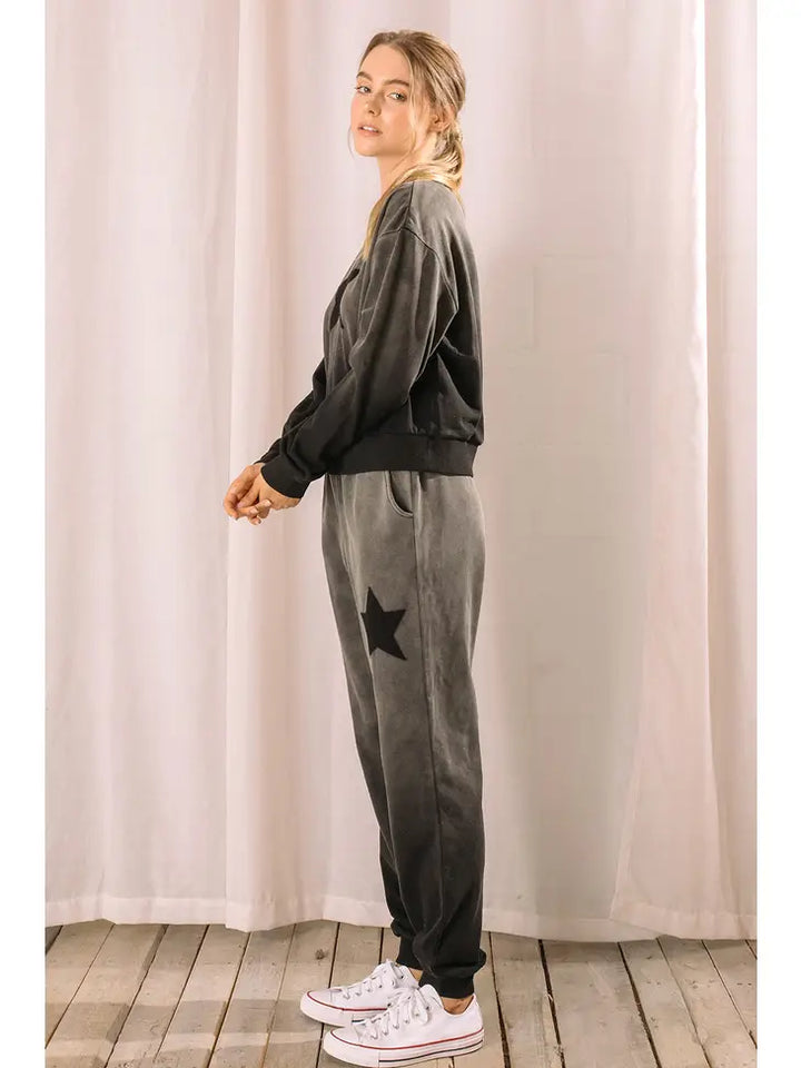 Willow Ombre Star Print Joggers - Boho Soho