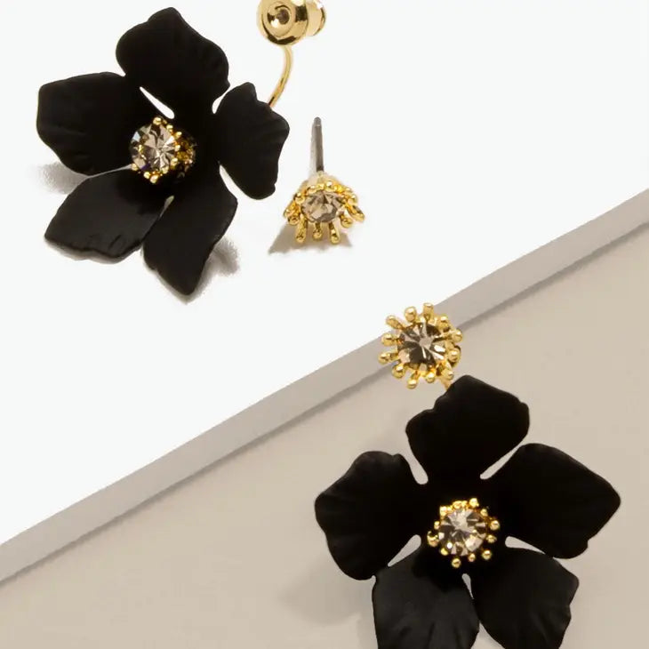 ZENZII Jewelry - Buttercup Jacket Floral Stud Earring - Boho Soho