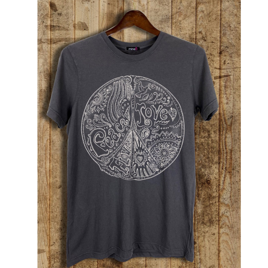 Peace & Love Graphic Tee - Boho Soho