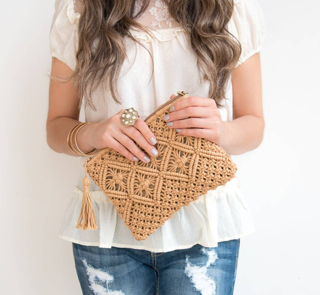 Woven Boho Clutch - Boho Soho