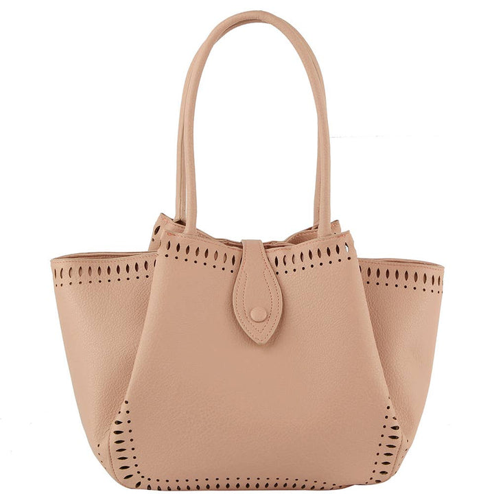 Perforated Origami Top Handle Bag - Boho Soho