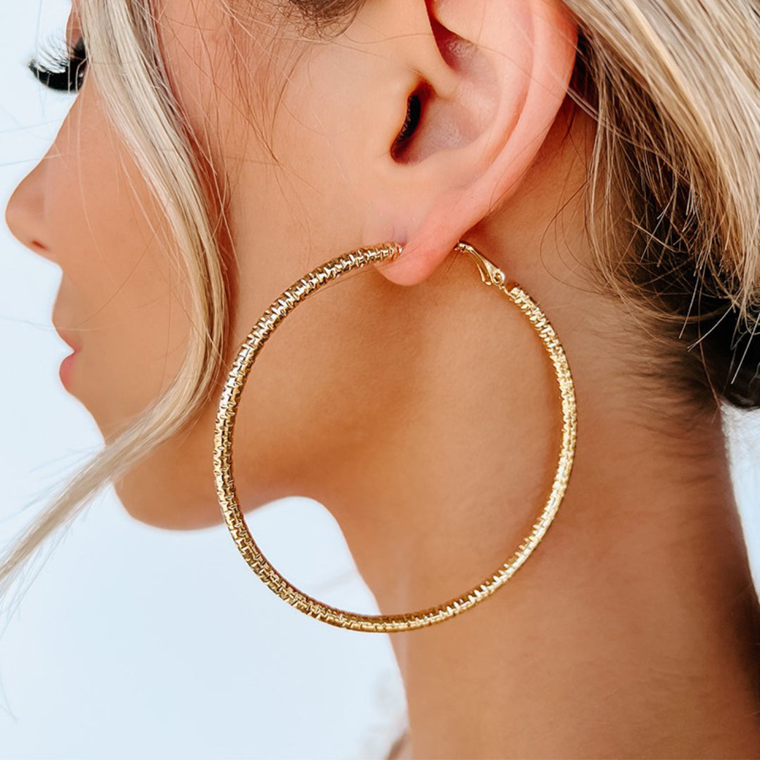 Boho Love Gold Hoop Earrings - Boho Soho