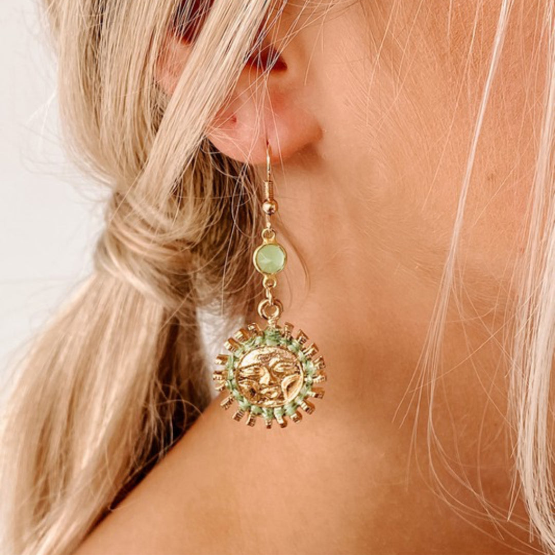 Boho Love Sun Detail Earrings - Boho Soho