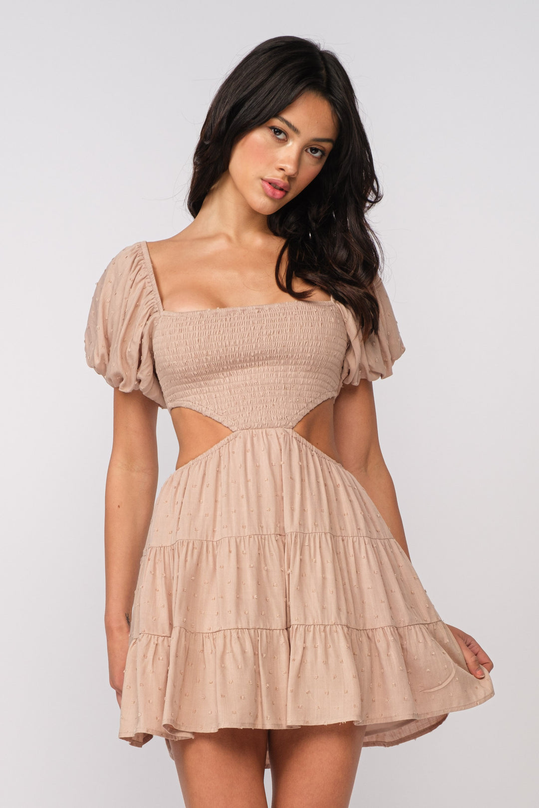 Sky to Moon Cutout Smocked Dress - Boho Soho