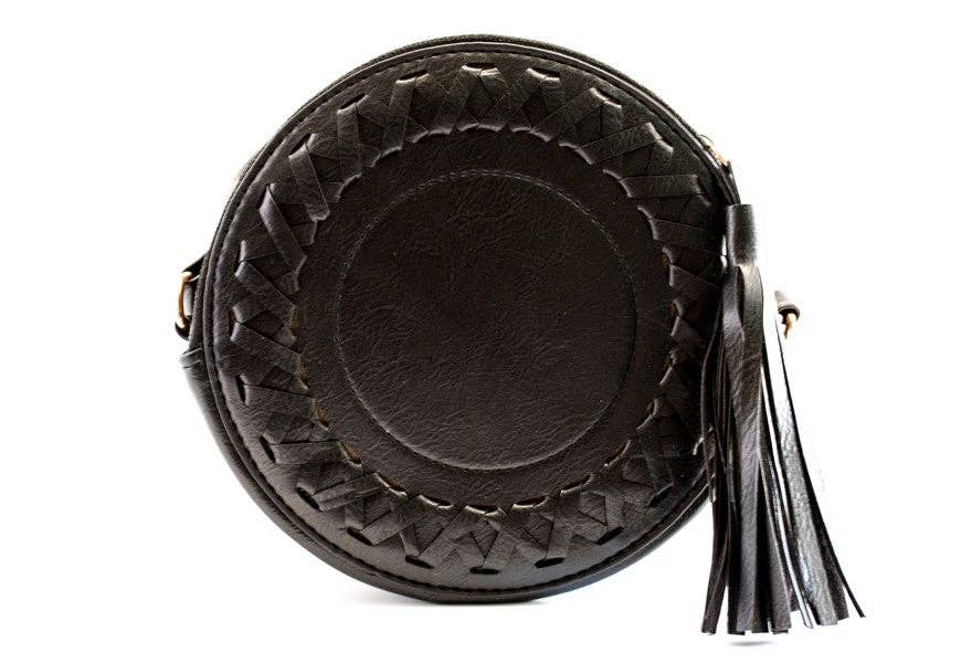 Stitch Detail Crossbody Circle Bag - Boho Soho