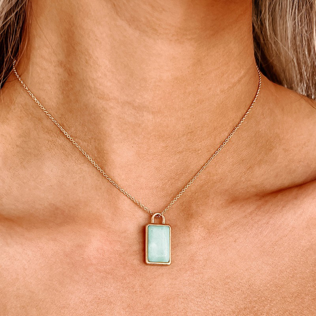 Boho Love Stone Pendant Necklace - Boho Soho