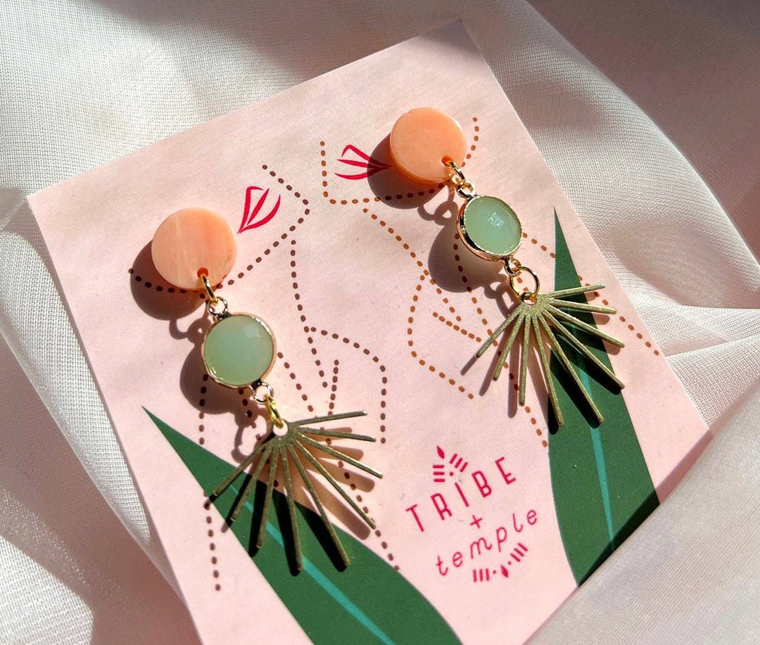Tribe + Temple Glam Dangle Earrings - Boho Soho