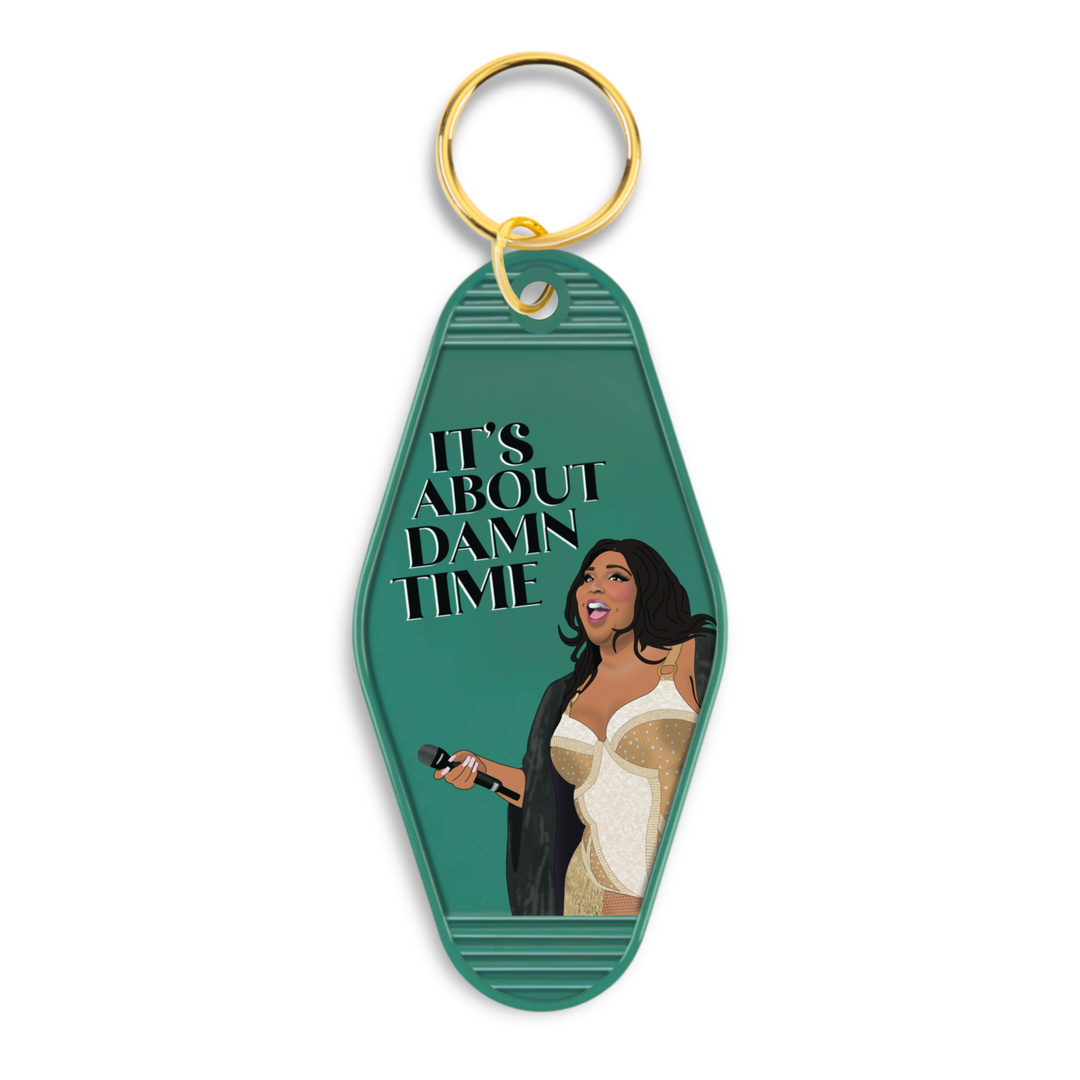 Lizzo It's About Damn Time Motel Keychain - Boho Soho