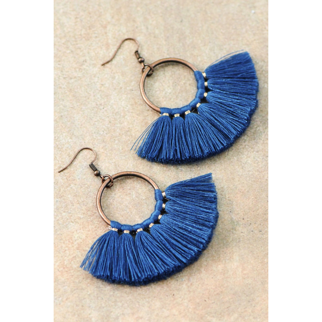Boho Tassel Fan Earrings - Boho Soho