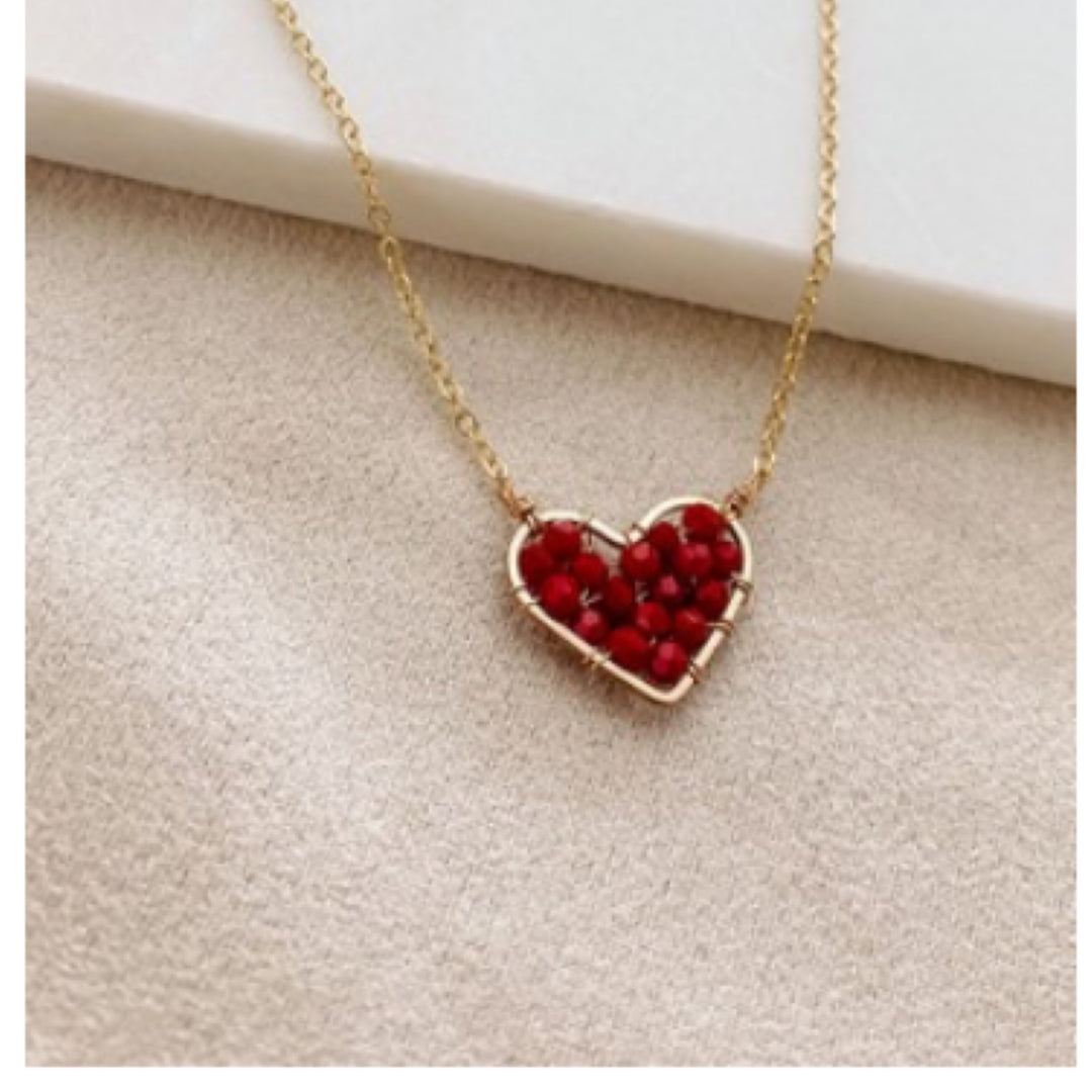 Boho Love Heart Charm Necklace - Boho Soho