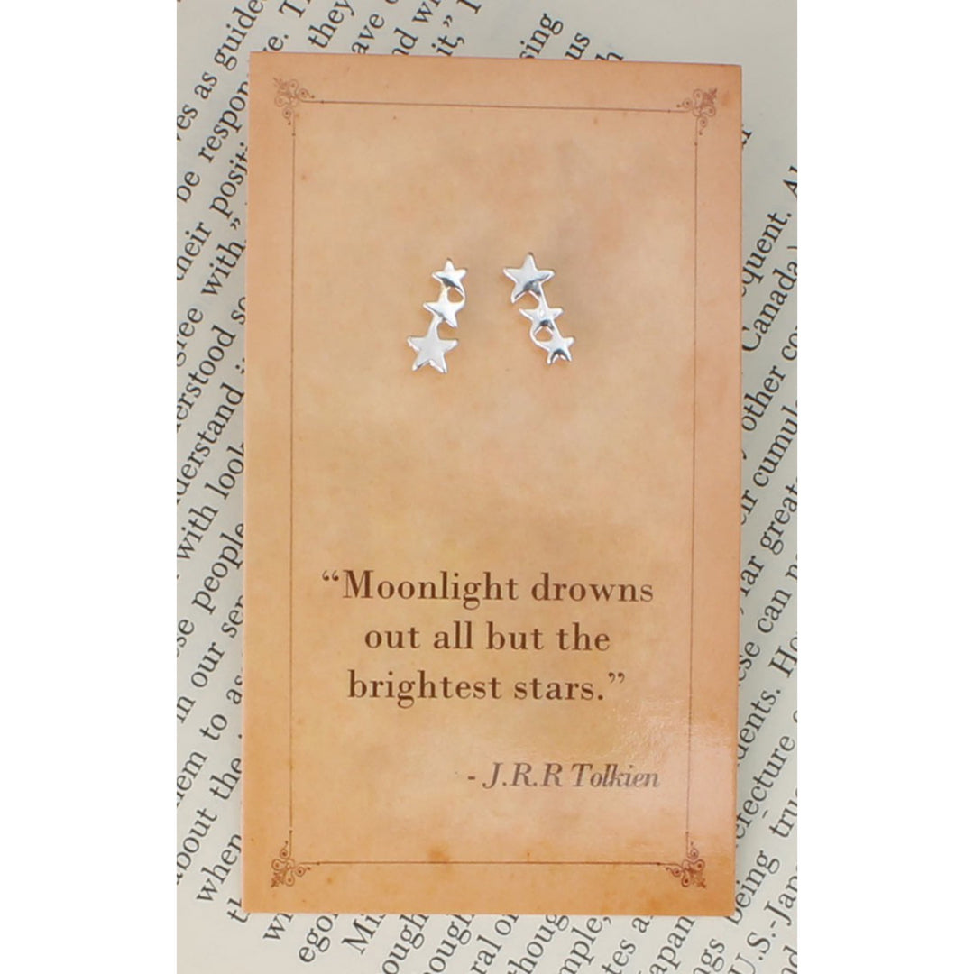 ZAD J.R.R Tolkien Moonlight Drowns Star Earrings - Boho Soho