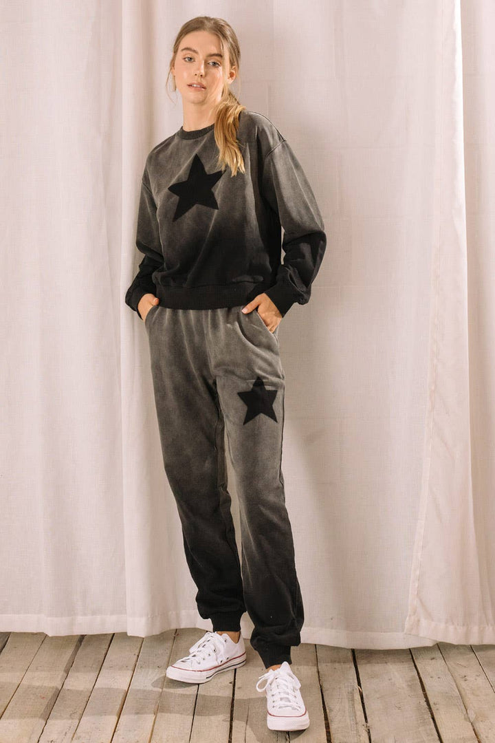 Willow Ombre Star Print Joggers - Boho Soho