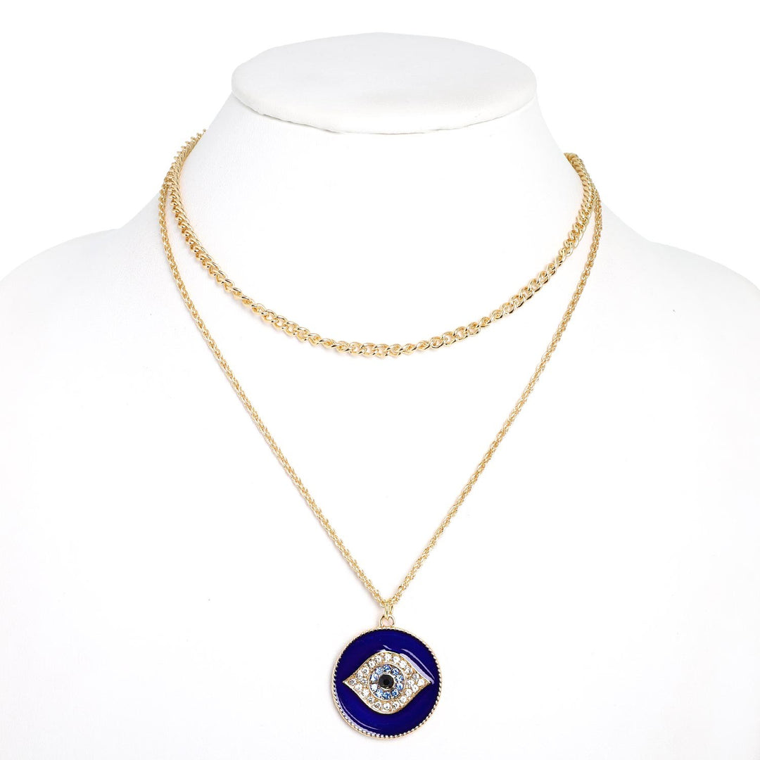Evil Eye Chain Necklace - Boho Soho