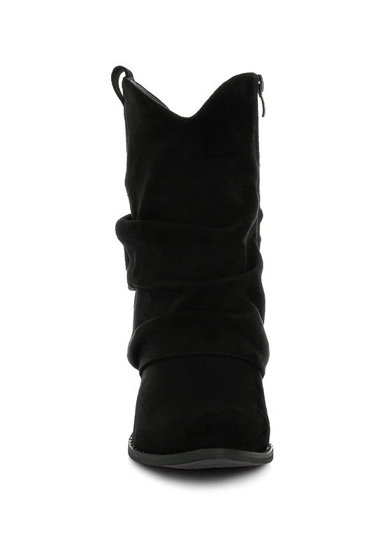 London Rag Bronco Slouchy Calf Boots