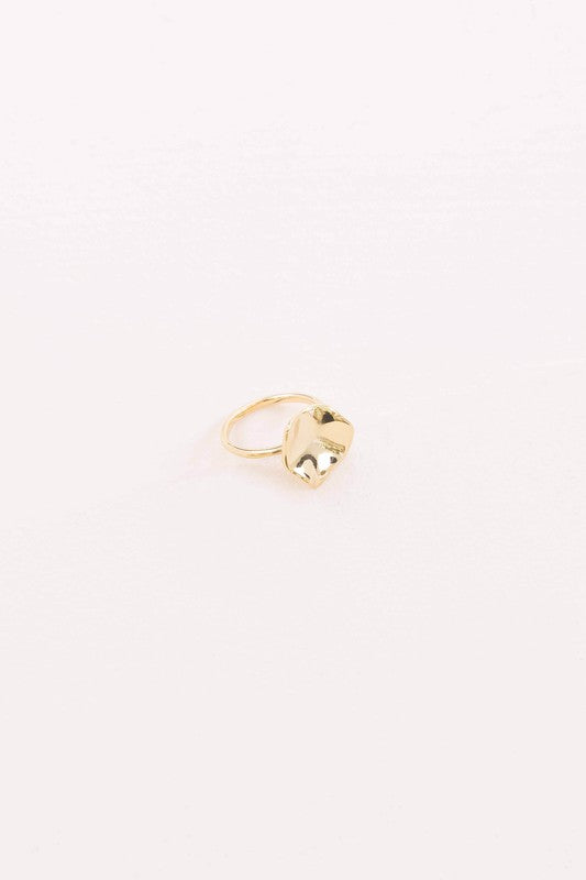 Hammered Circle Ring - Boho Soho