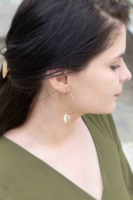 By the Shore Hoop Earrings - 14K - Boho Soho