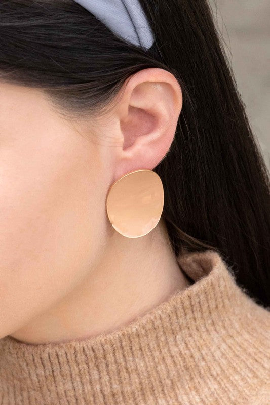 On a Curve Stud Earrings - Boho Soho