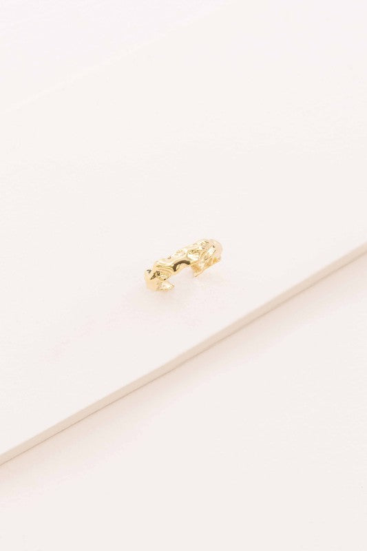 Gold Textured Ring - Boho Soho