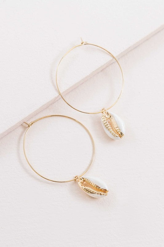 By the Shore Hoop Earrings - 14K - Boho Soho