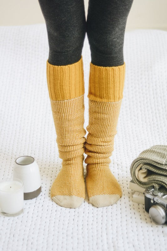 Knee High Knitted Lounge Socks