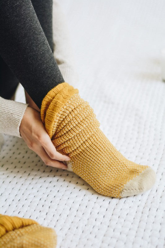 Knee High Knitted Lounge Socks