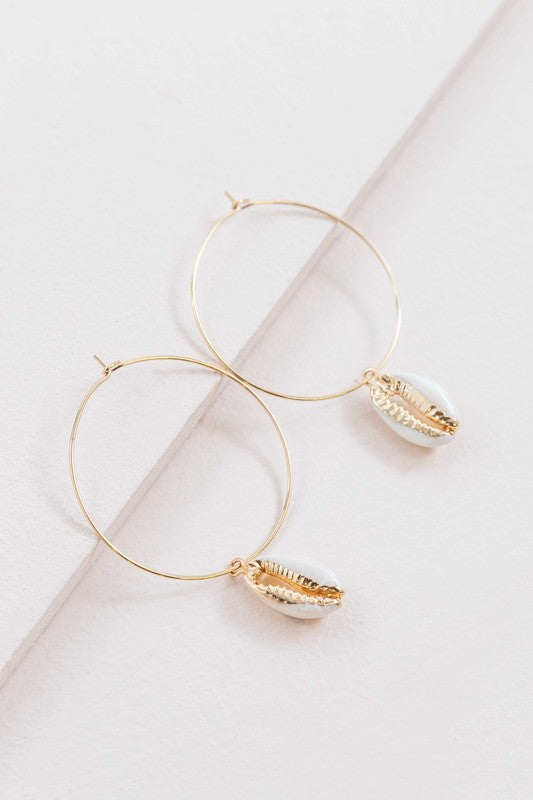 By the Shore Hoop Earrings - 14K - Boho Soho