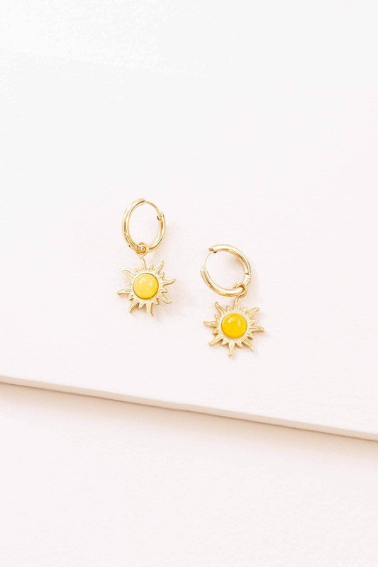 Sunset Hoop Earrings - 14K - Boho Soho