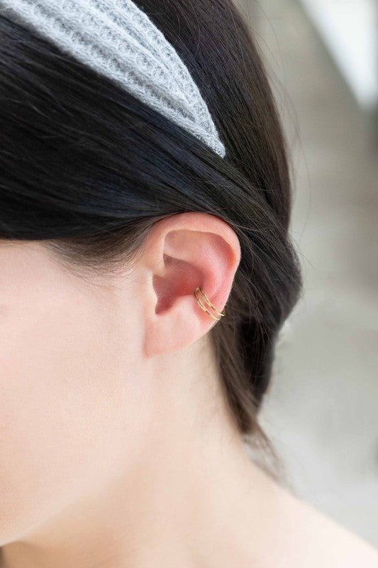 Double the Gold Ear Cuff - Boho Soho