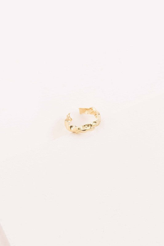 Gold Textured Ring - Boho Soho