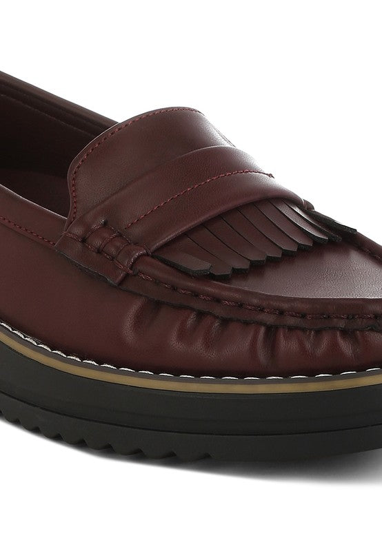 London Rag Croyda Fringed Nubuck Loafers