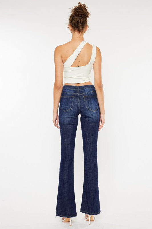 Kan Can Mid Rise Flare Jeans