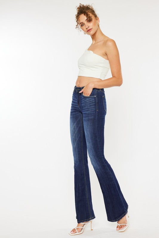 Kan Can Mid Rise Flare Jeans