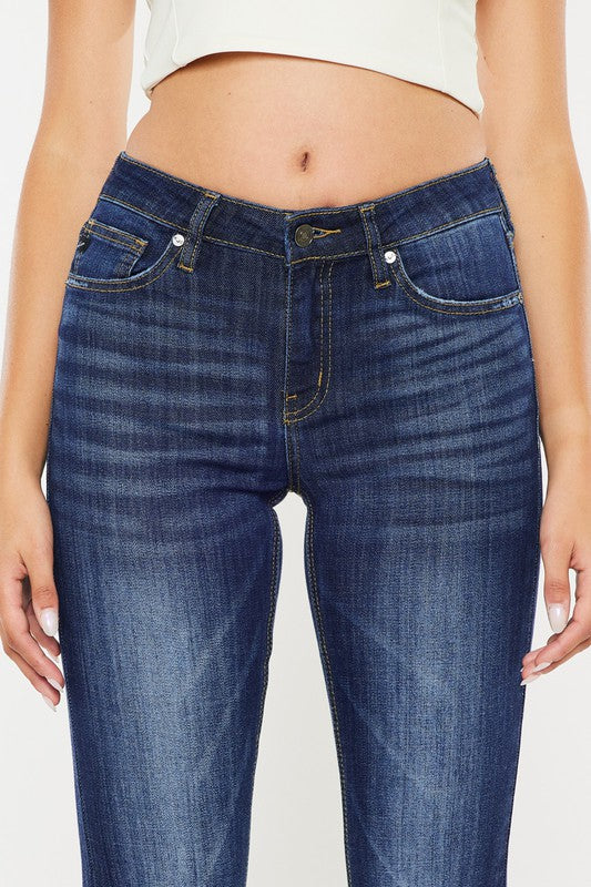 Kan Can Mid Rise Flare Jeans