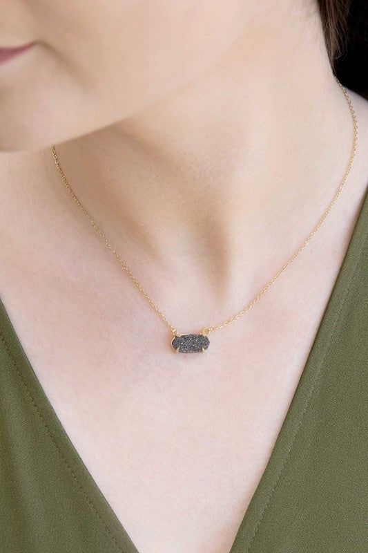 Marquise Druzy Necklace - Boho Soho