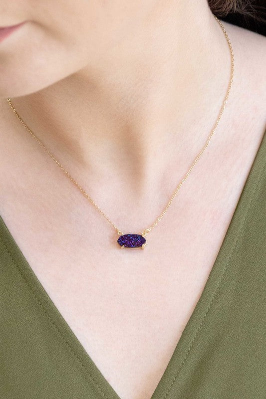 Marquise Druzy Necklace - Boho Soho