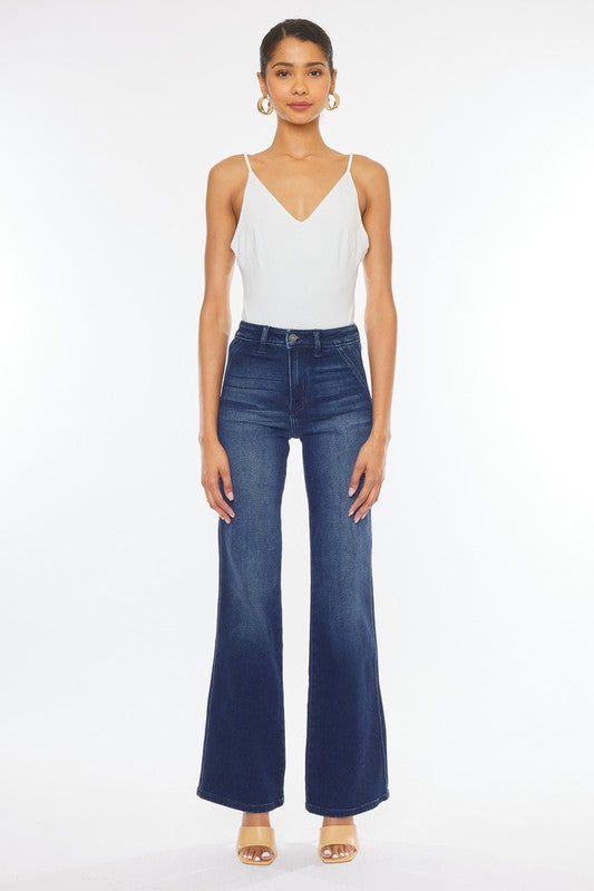 Kan Can High Rise Slim Flare Jean