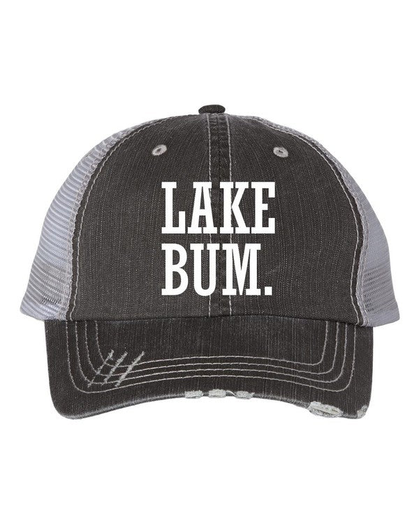 Lake Bum Mesh Trucker Hat